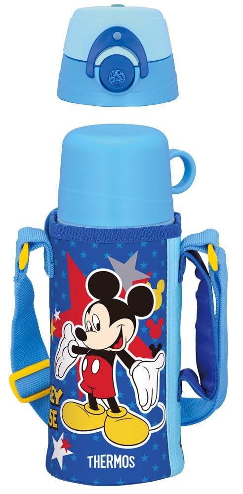 ミッキー ブルー サーモス 水筒 真空断熱2ウェイボトル THERMOS サーモス 真空断熱2ウェイボトル 600ml ブルーオレンジ